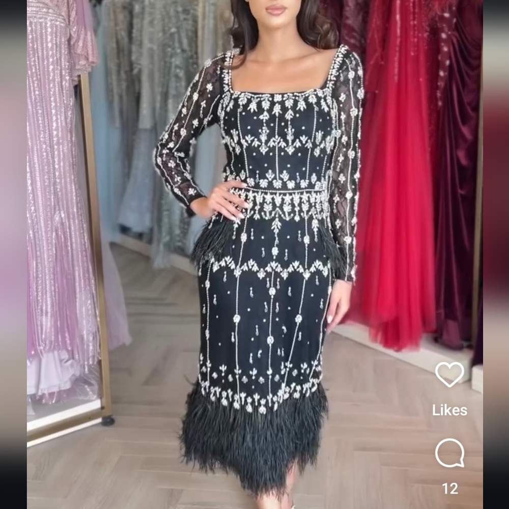 Stunning Formal Black dress size 12